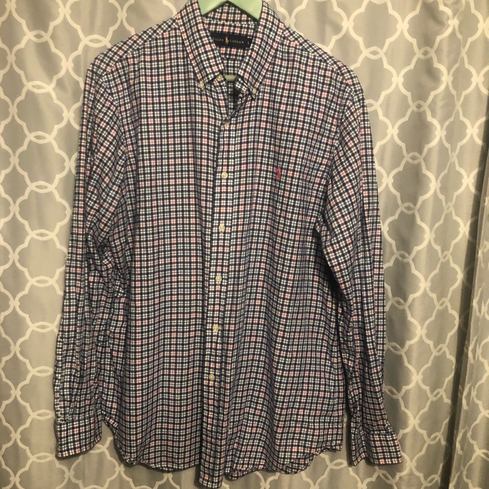 TWO!!! Ralph Lauren Large button down perfect
